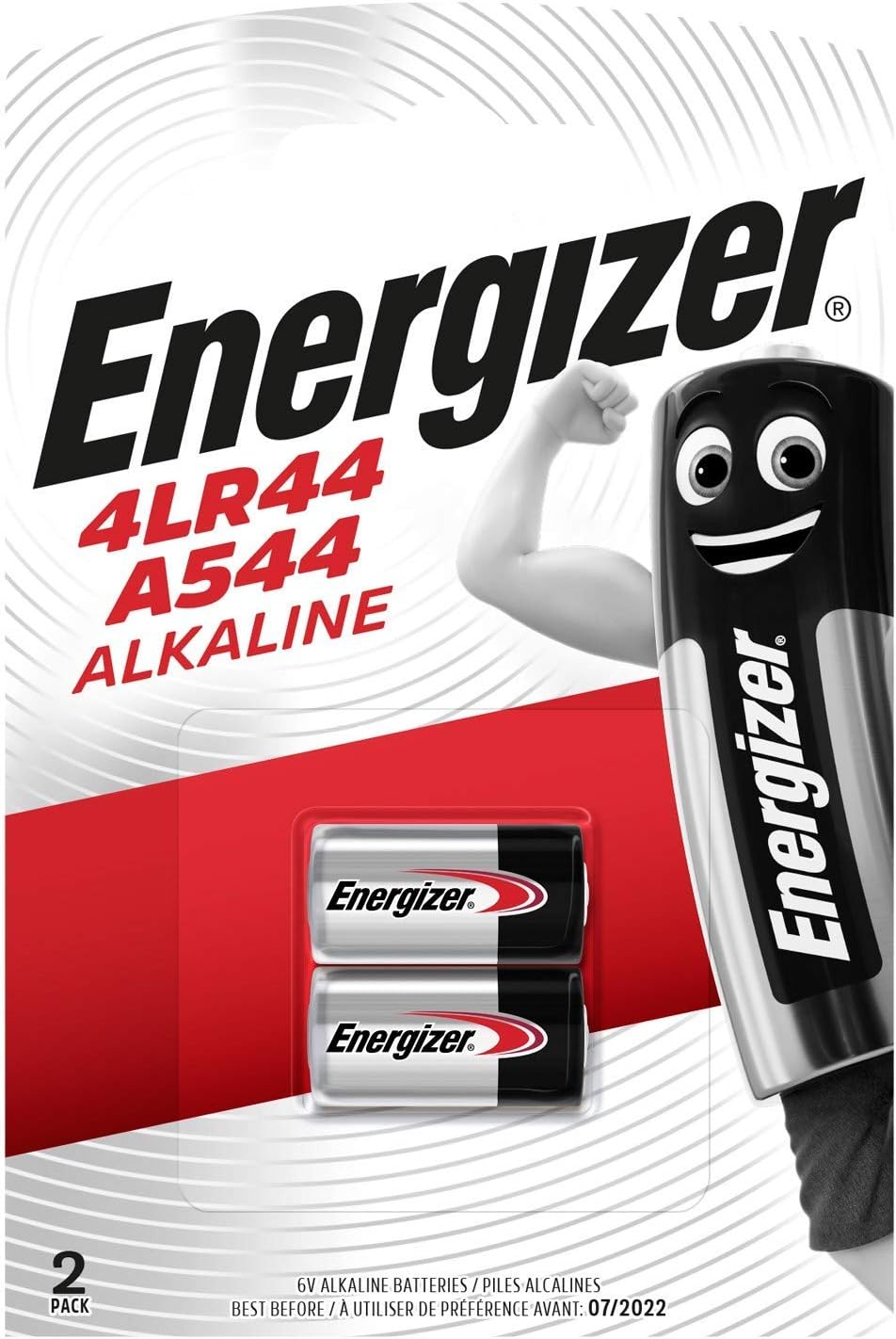 Energizer A544 4LR44 4G13 L1325 6V Alkaline Batteries Twin-pack