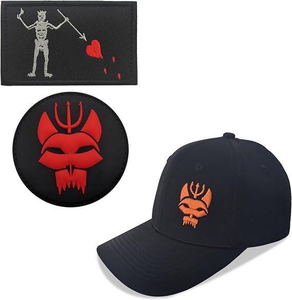 Black Tactical Cotton Cap Set