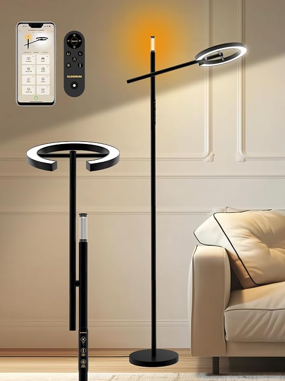 10000 Lux Light Therapy Lamp, Smart Floor Sunlight Lamp, Happy Therapy Lamp