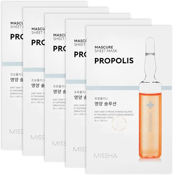 MISSHA Propolis İçerikli Besleyici Yaprak Maske Mascure Nutrition Solution Sheet Mask (Propolis)