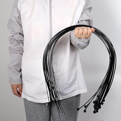 40 inch Black Zip Ties Heavy Duty 20 PCS,220 lbs Ultra Strong Plastic Wire Ties, Large Cable Ties Extra Long Tie Wraps, Indoor and Outdoor UV Resistant black, 40inch-20pcs