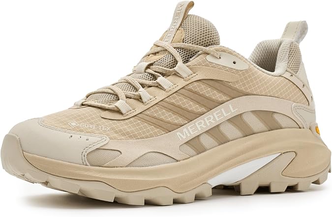 Merrell Women's Moab Speed 2 Gore-Tex Hiking Shoe, Khaki, 9