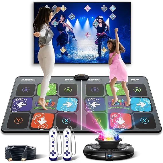 FWFX Wireless Dance Mat for Kids and Adults, Exercise Dance Pad Game for TV