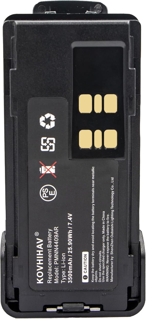 Replacement Battery for Motorola DP2600E DP4000 DP4400 DP4401 DP4600 DP4601 DP4800 DP4801 GP328D MOTOTRBODP2600E P8608 P8660 P8668i TRBO XPR3000 XPR3300 XPR3300e 7.4V/5300mAh