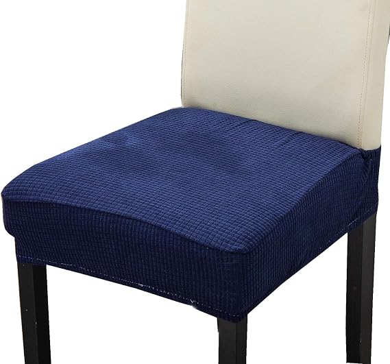 Dining Chair Cover Protector - Perfect for Pets, Kids, Elderly, Restaurants, Party - Elastic, Removable (2, Blue)