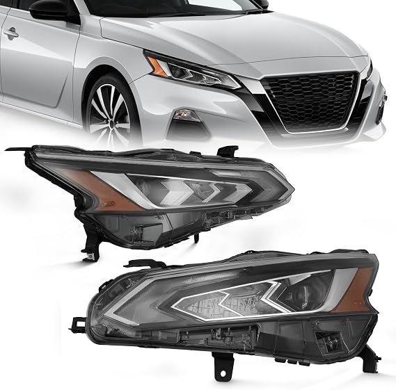 KARPAL Fit for Nissan Altima 2019 2020 2021 2022 LED Headlight Lamp Driver&Passenger LH RH