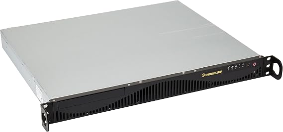 Supermicro SuperServer LGA1150 350W 1U Rackmount Server Barebone System, Black SYS-5018D-MF