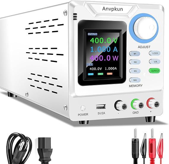 0~400V 0~1A Adjustable DC Regulated Switching Power Supply Variable Adjustable Laboratory Desktop Power Supply (0-400V 0-1A)