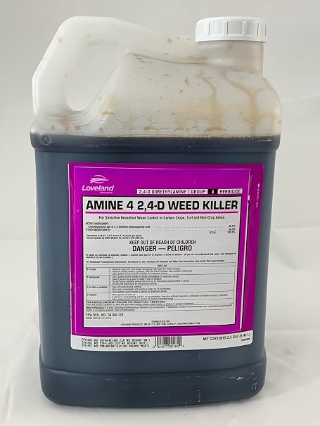 Loveland 2,4-D Amine Herbicide, 2.5gal, Selective Broadleaf Weed Killer, Liquid, 1 Count