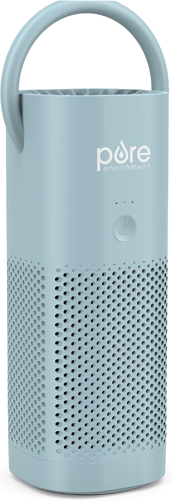 Pure Enrichment PureZoneTM Mini Portable Air Purifier - Cordless True HEPA Filter Cleans Air & Eliminates 99.97% of Dust, Odors, Allergens Close to You - Cars, School, Office (Starlight Blue)