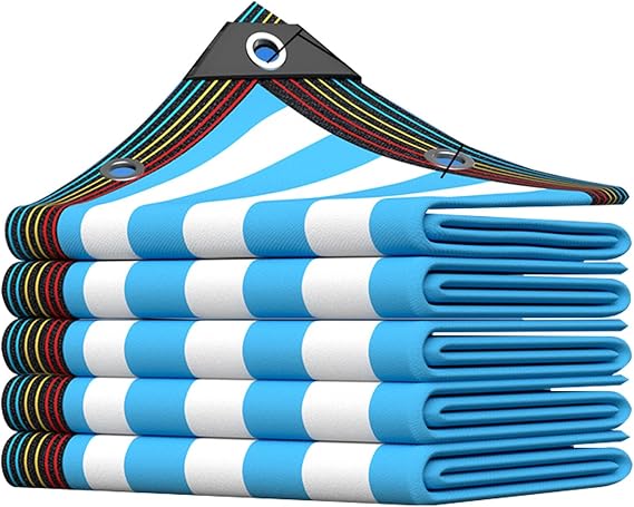 90% Sunblock Shade Cloth,Garden Outdoor Shade Fabric HDPE Mesh Tarp with Grommets,Rectangle Privacy Screen for Balcony,Terrace,Car Shading(16.4x39ft(5x12m))