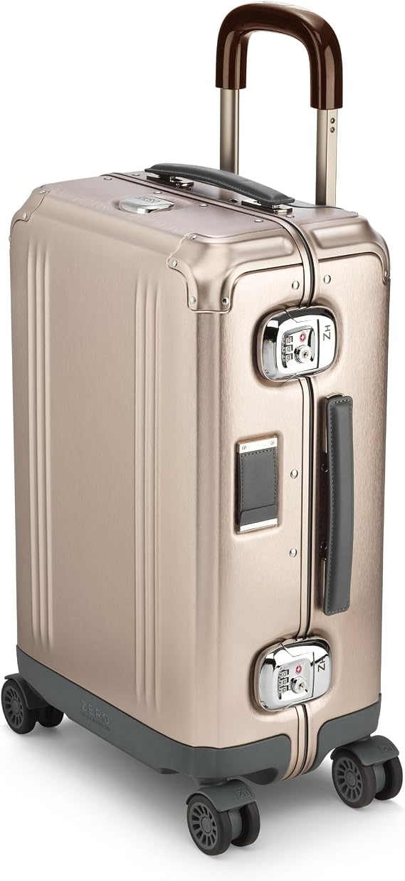 ZERO Halliburton Pursuit Aluminum Hardside Travel Case (Bronze, International Carry-On)