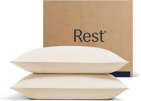 REST Evercool+ Cooling Pillowcases for Hot Sleepers, King, 2PCS