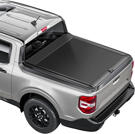 SADELOOS Retractable Truck Bed Tonneau Cover Compatible with 2022-2026 Maverick (4.6'/54.4'') Retractable Hard Truck Bed Cover Password Lock