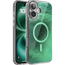 Minesk iPhone 16 Plus için ShineMag Serisi MagSafe ile Uyumlu Göz Alıcı ve Şık Metalize Arka Tasarım Yüksek Kalite Materyal Premium Hybrid Kılıf Kapak (Yeşil, 16 Plus)