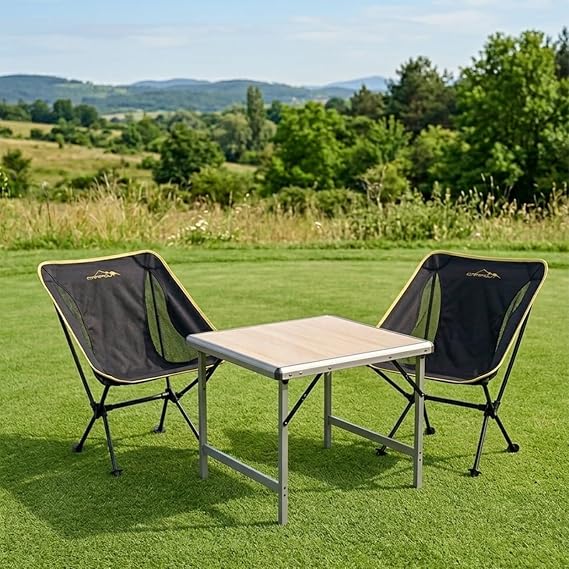 Mdf Katlanır Masa Küçük + 2 Pratik Sandalye Set