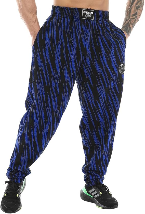 Men's Baggy Sweatpants, Loose Fit Gym Workout Pants with Pockets