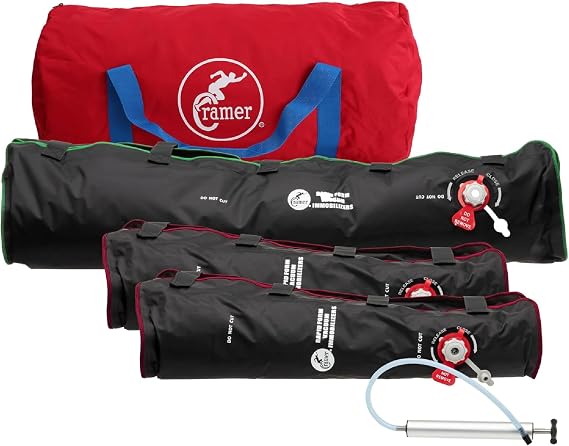 Cramer E3 Vacuum Immobilizer Deluxe Set with Pump, Arm & Leg Splints