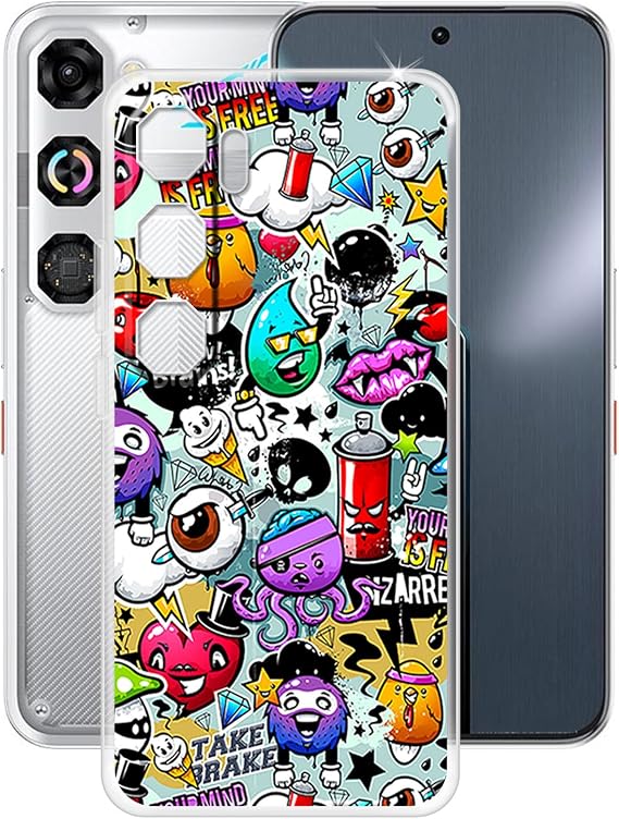 Case for Nubia Neo 5 GT (6.80 inches), Ultra-Thin Transparent Anti-Scratch Soft TPU Bumper Silicone Case Cover for Nubia Neo 5 GT - XS40