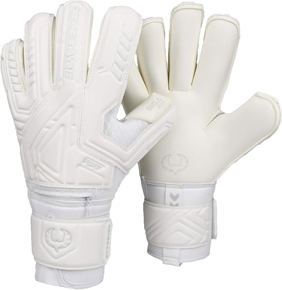 Renegade GK Fury Goalie Gloves with Microbe-Guard - Adult, Youth, Kids (Sizes 6-11) Pro-Tek Fingersaves & 4+3MM Giga Grip | High Performance Pro-Level Goalkeeper Glove | Based in USA