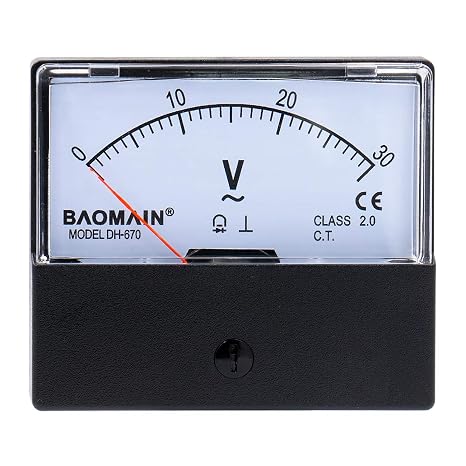 BAOMAIN DH-670 AC 0-30V Class 2.5 Analog Panel Volt Meter