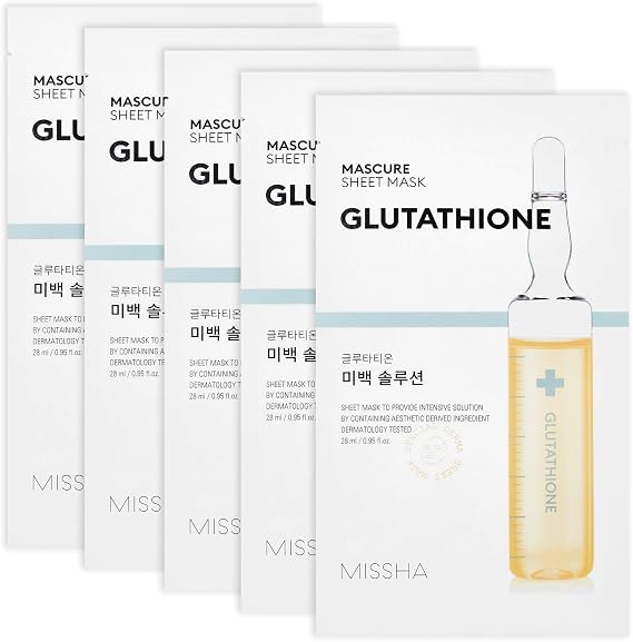 MISSHA Glutathione İçerikli Aydınlatıcı Yaprak Maske (1ad) Mascure Whitening Solution Sheet Mask