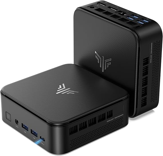 NiPoGi E3B Mini PC AMD Ryzen 5 7430U(Beats 7545U/7730U,up to 4.3GHz 6C/12T) Mini Computer 32GB DDR4 512GB M.2 SSD Mini PC Windows 11 Pro 4K Triple Display/WiFi 6/BT5.2/USB3.2 Mini Desktop Computer