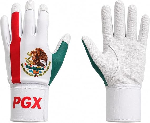 PGX Mexico Long-Cuff Batting Gloves for Baseball & Softball