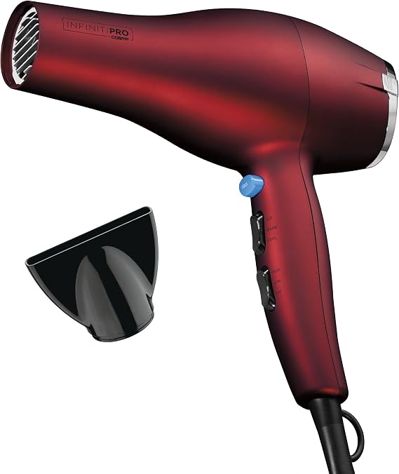 INFINITIPRO BY CONAIR 1875 Watt Full Size Salon Performance AC Motor Styler/Hair Dryer; Soft Touch Red
