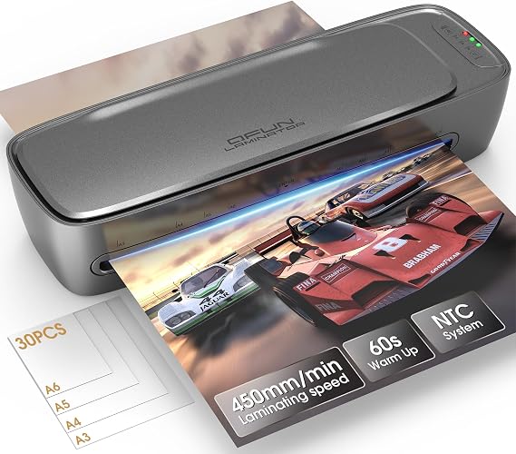 Qfun 11x17 Laminator Machine 13 Inch with 30 Laminating Sheets for Teachers