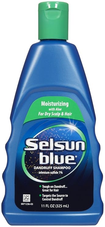 Selsun Blue Moisturizing with Aloe Dandruff Shampoo, 11 Ounce
