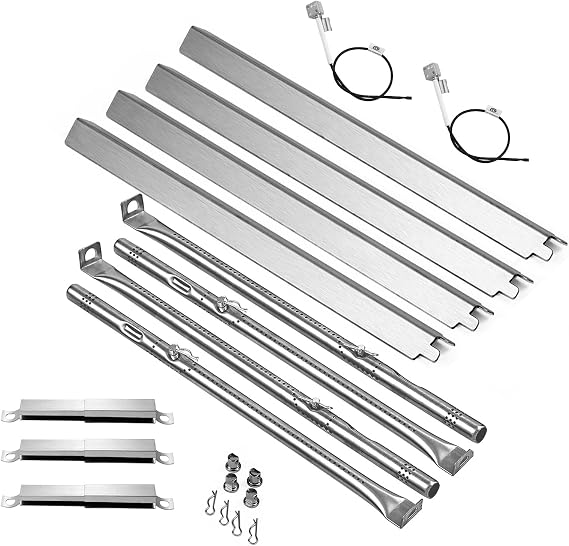 463365021 Grill Parts for Charbroil Performance 4 Burner Grill Replacement Parts 463365522 463351021 463350922 463353521 463351221 G325-0002-W1 Heat Tent G327-2100-W1 Burner G432-8S01-W1 Igniter