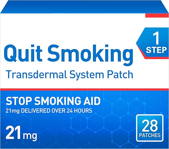 Smoking Aid Stop Smoking Patches Step 1 to Quit Smoking, Easy and Effective to Quit Smoking28 Patches,21 mg