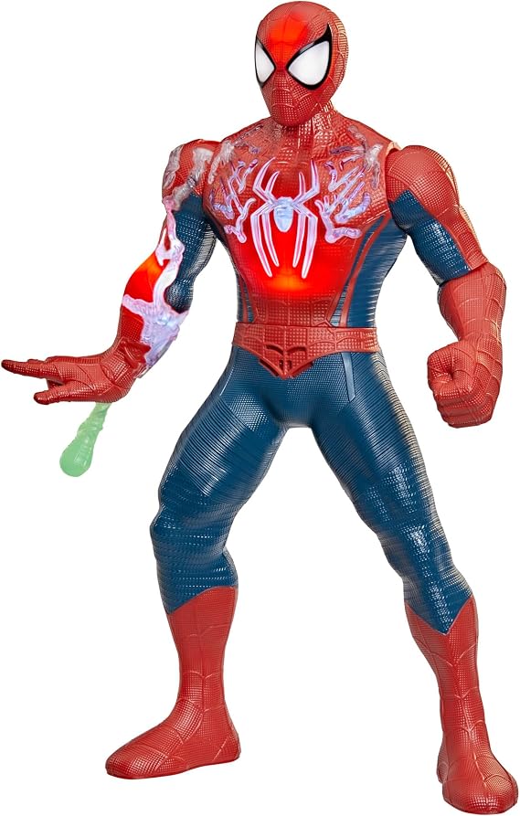 Marvel Spider-Man: Brand New Day Power-Charge Spider-Man, Electronic Action Figure, 14.5-Inches, Super Hero Toys and Figures for Kids, 4+