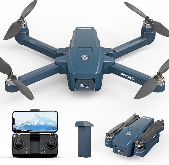 X15 Drone with 1080P HD Camera for Adults Beginners, Drone with Brushless Motor, One Key Takeoff/Landing, Trajectory Flight, Gesture Control, 3 Speed Modes, Modular Battery, Gift for Adults