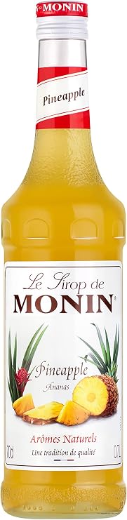 MONIN Premium Pineapple Syrup 700ml, for Cocktails and Mocktails, Vegan