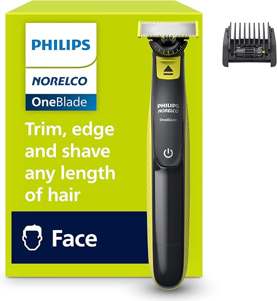 Philips Norelco OneBlade 360 Face Hybrid Trimmer and Shaver, Frustration Free Packaging, QP2724/90