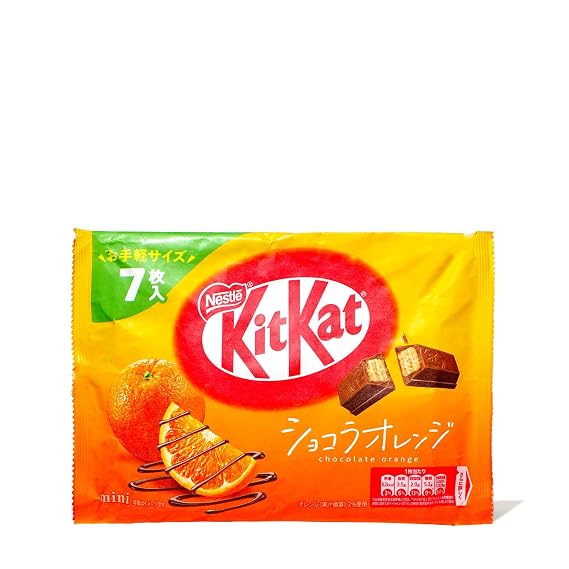 Kit Kat NESTLE KitKat Mini Chocolate Orange Flavor 7pcs,90 grams
