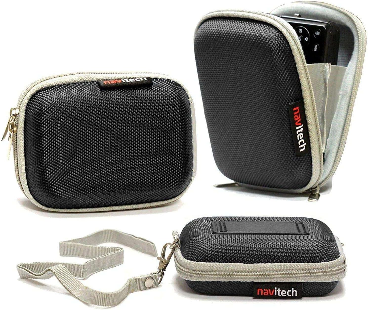 Navitech Black Shockproof Camera Case Compatible with Fceoul 48MP HD 1080P Compact Digital Camera