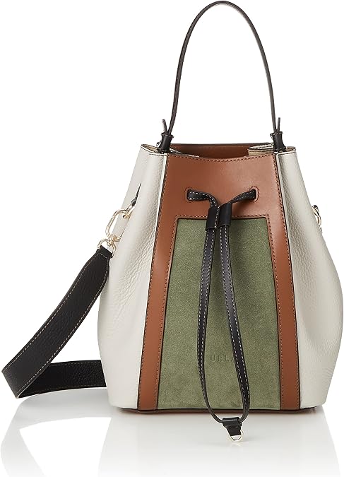 Furla 1007-1027S Shoulder Bag, Women's Shoulder Bag, Women's Ulivo + Perla e+ Cognac h, ULIVO+PERLA e+COGNAC h 1007-1027S