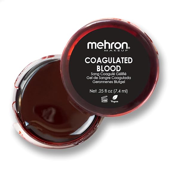 Mehron Makeup Coagulated Blood - .25 Fl oz, Fake Scab Blood Makeup