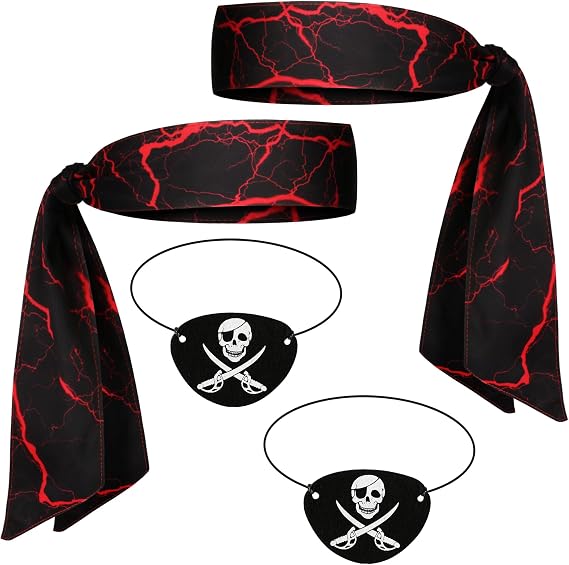 Scotamalone Halloweens Pirate-Accessories for Men Women Pirate-Party Favors Supplies