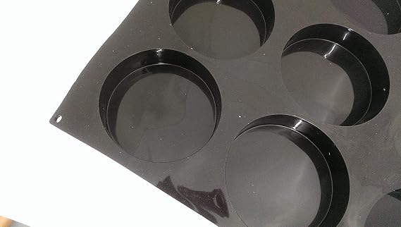 Pavoni Pavoflex Silicone Baking Mold Freezing Mould, Disc (4.72" Diameter x 1.18" High, 12 Cavities)