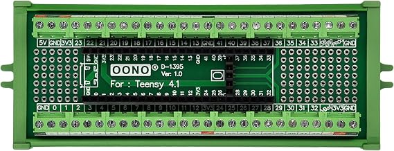 Terminal Block Breakout Board Module for Teensy 4.1, Screw Mount Version