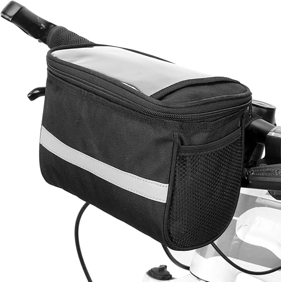 Lixada Bicycle Front Basket Insulated Bag MTB Bike Handlebar Pannier Cooler With Reflective Strip