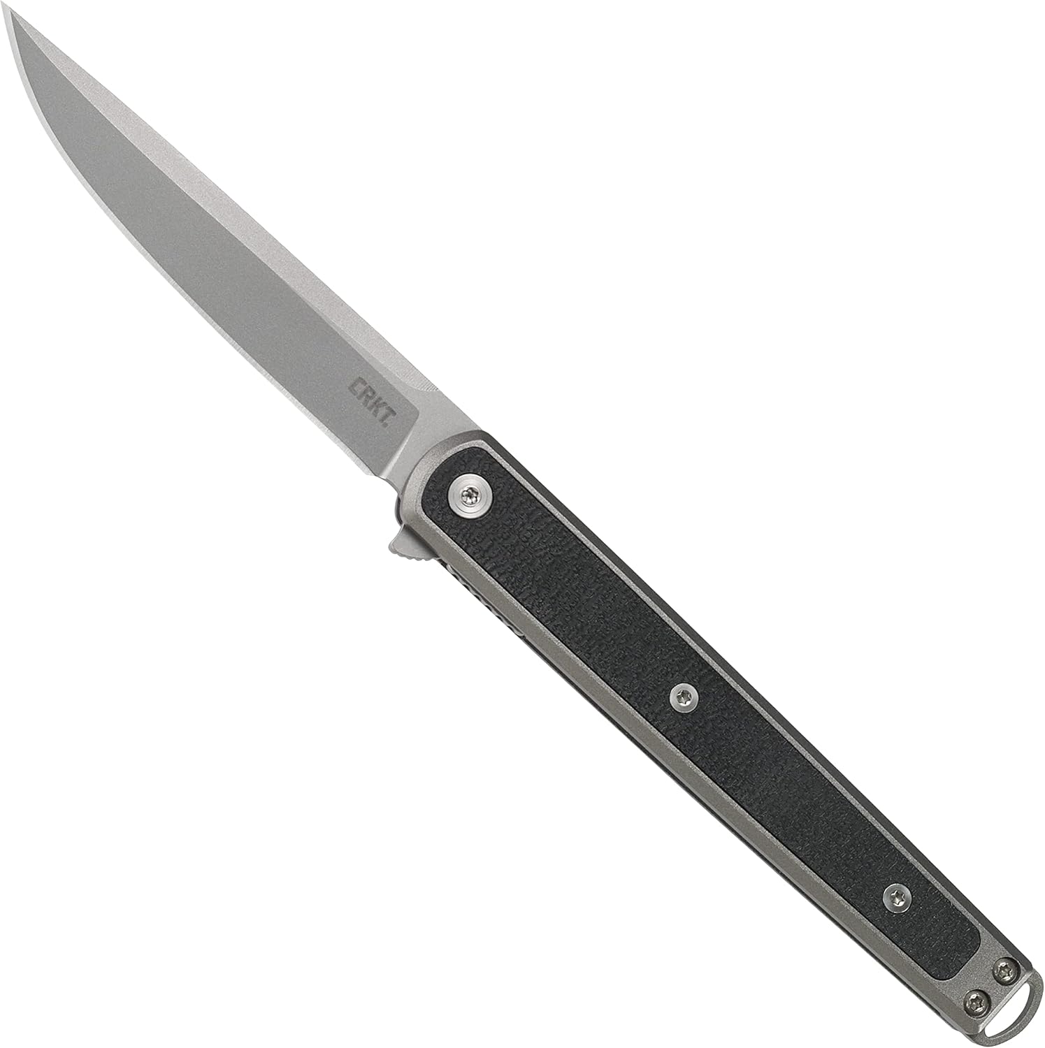 CRKT SEIS EDC Folding Pocket Knife: Gentleman's Knife, Everyday Carry, Liner Lock, Glass Reinforced Nylon Handle with Deep Carry Pocket Clip 7123