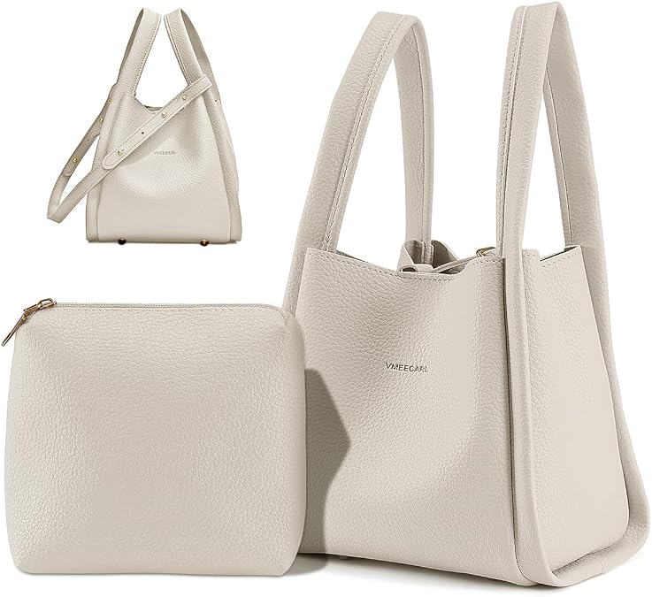 Small Bucket Bags for Women, Trendy Vegan Leather Mini Crossbody Handbag with Adjustable Shoulder Strap