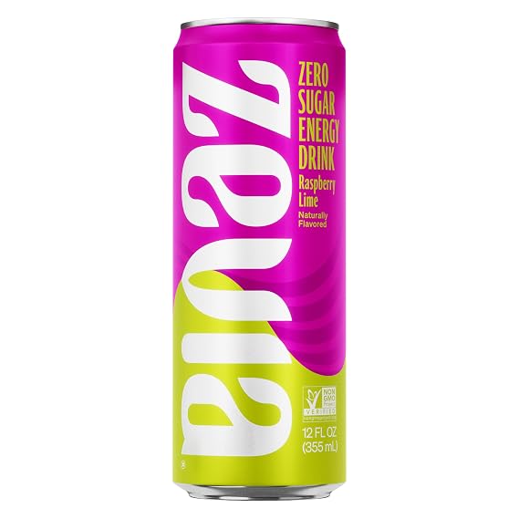 Zevia Energy Raspberry Lime Zero Calorie, 12 oz