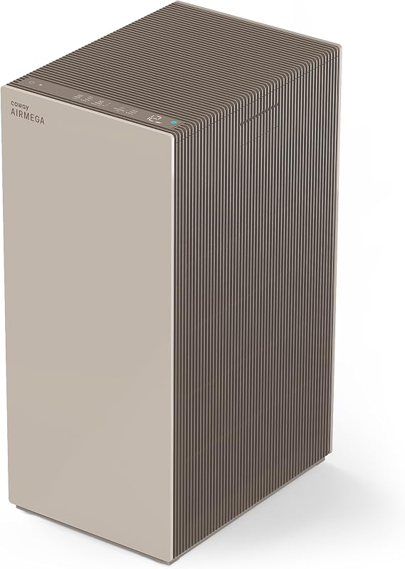 COWAY Air Purifiers for Large Room Whole Home Up to 4,253ft2, 2 Sets of XL Washable Pre-Filters and HEPA Filters for Dual Purification, AQI, Turbo Mode, Timer, Wheels, ProX(B)