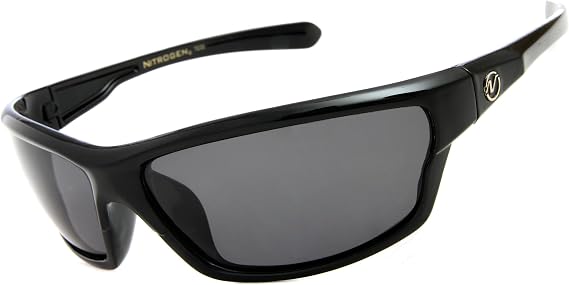 Nitrogen Polarized Rectangular Sunglasses for Men - Sport Wrap Around Frame UV400 Protection